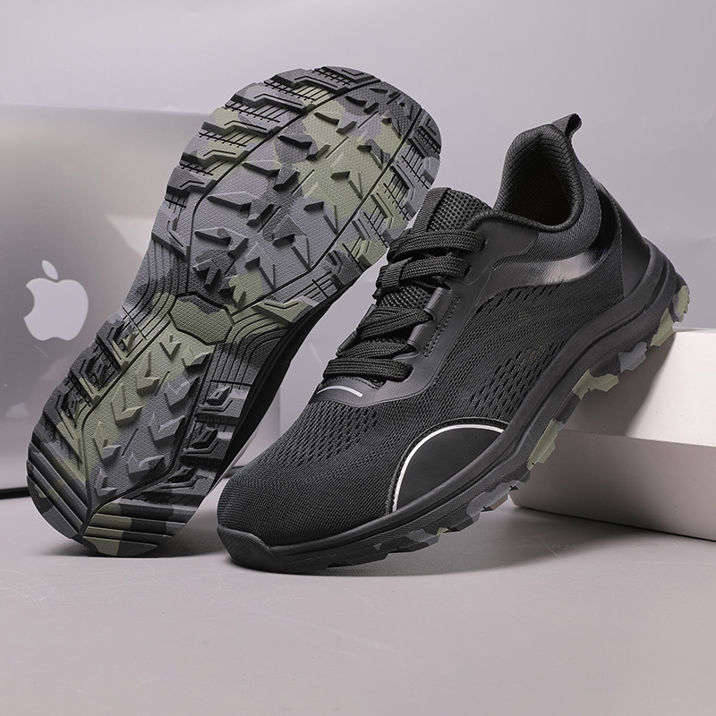 Wide-toe Outdoor Lightweight Breathable Mesh Cushioned Hiking Shoes photo 1