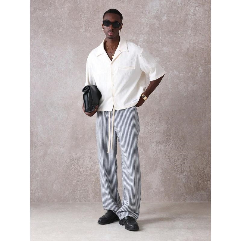 Relaxed Striped Pants Vertical-striped Casual Pants photo 4