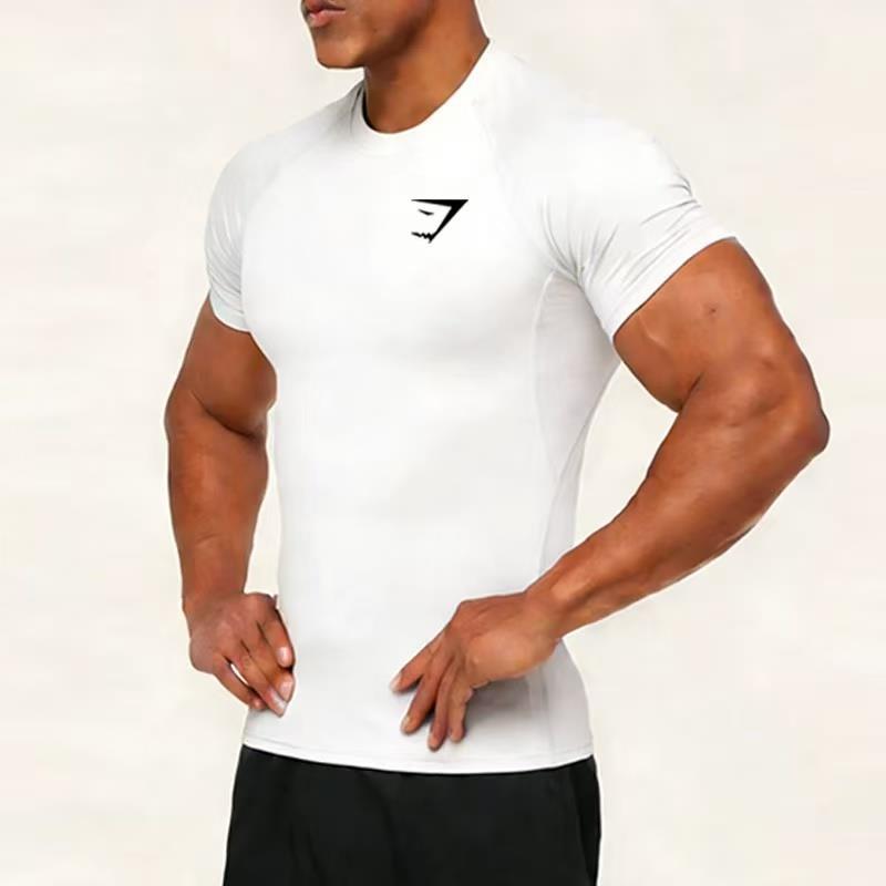 Men's Short-sleeve Quick-drying Breathable Fitness Compression Shirt photo 4