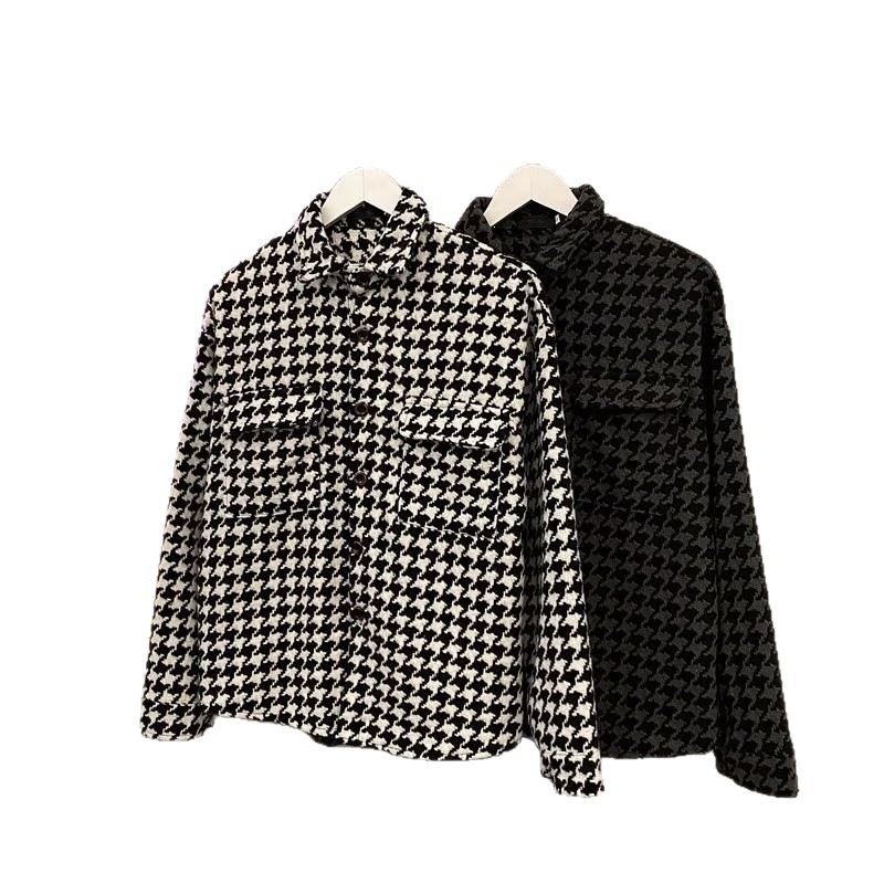 Men's Black And White Plaid Coat Trendy On Instagram photo 7