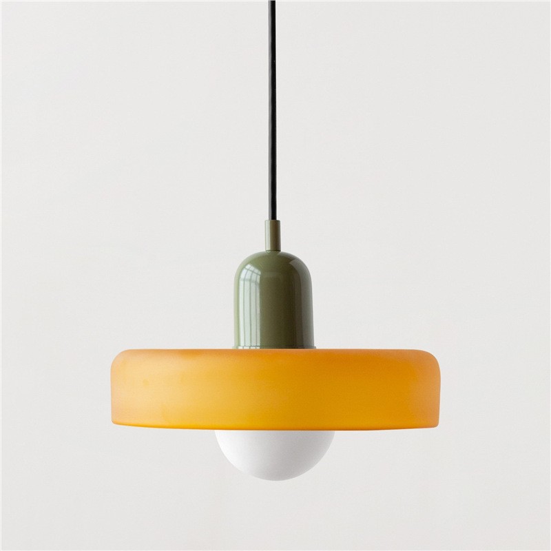 Nordic Creamy Minimalist Glass Lighting Fixture photo 2