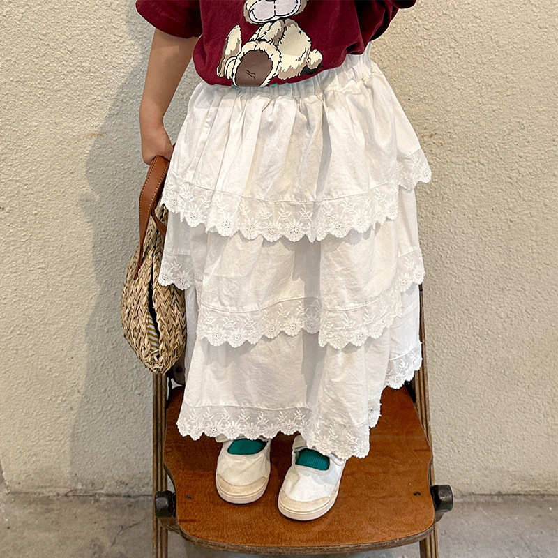 Girls' Skirt With Lace Princess-style Dress photo 3