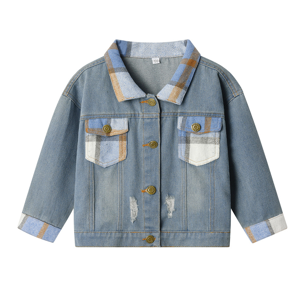 Spring Autumn New Style Casual Ripped Jacket For Boys And Girls photo 6