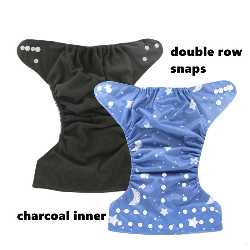 Floral Patterned Breathable Leak-proof Baby Diaper Covers Washable Baby Cloth Diapers photo 4