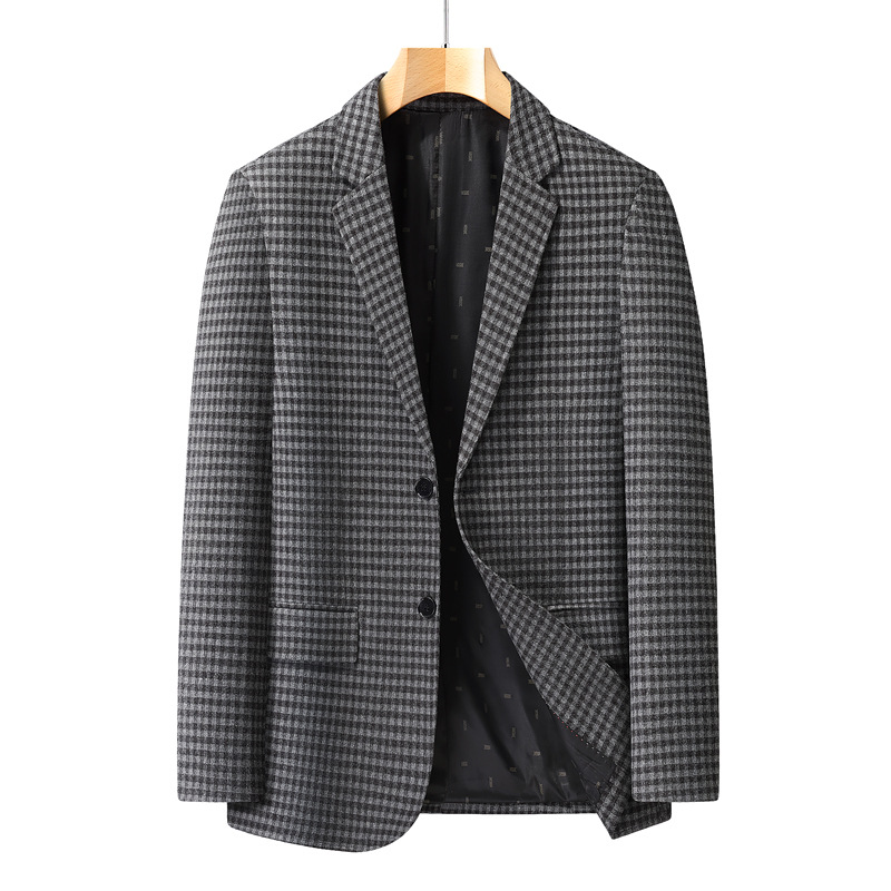 Men's Business Wool Jacket With Fleece Lining photo 8