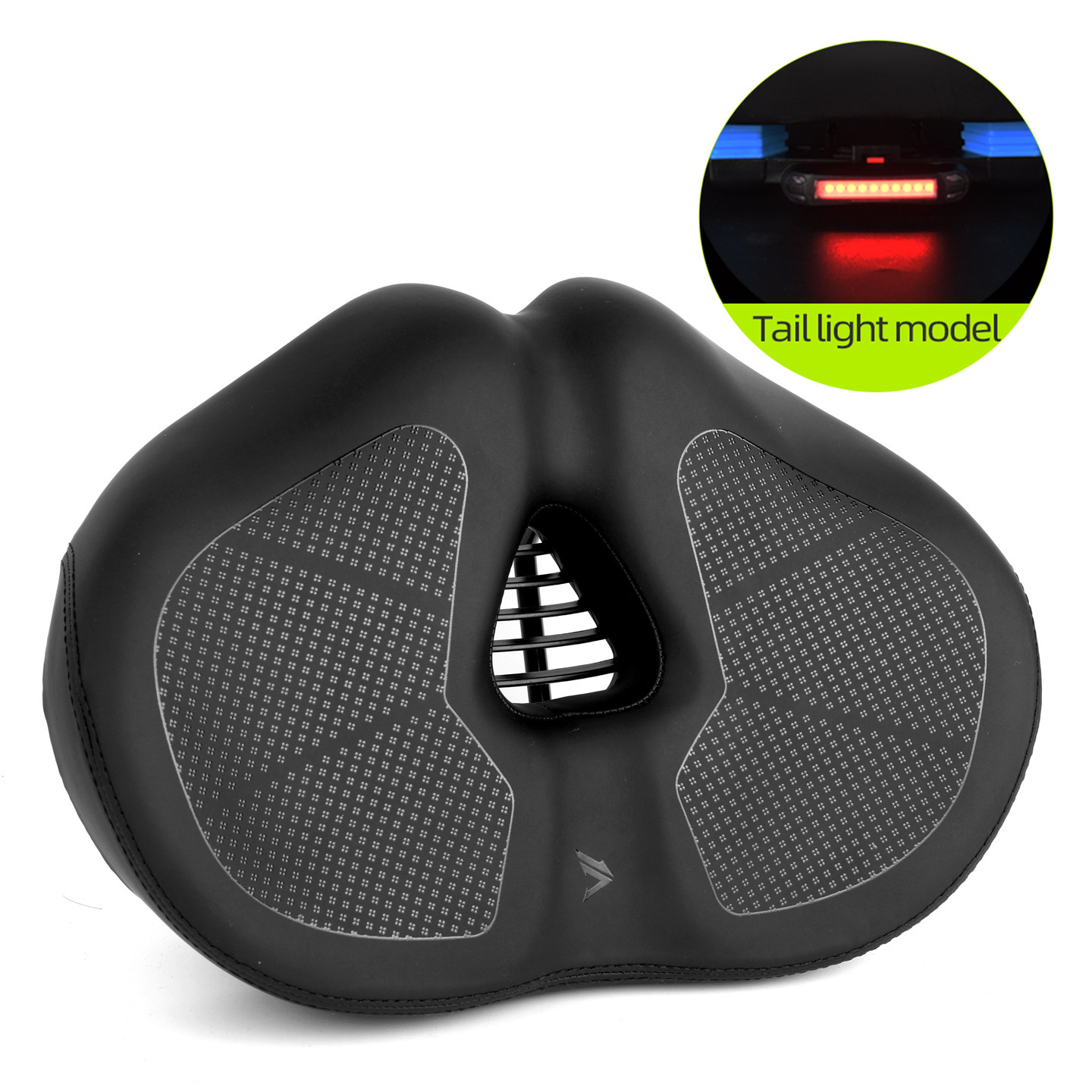 Wider Mountain Bike Saddle Shaped 412 Folding Bike Seat Cushion photo 2