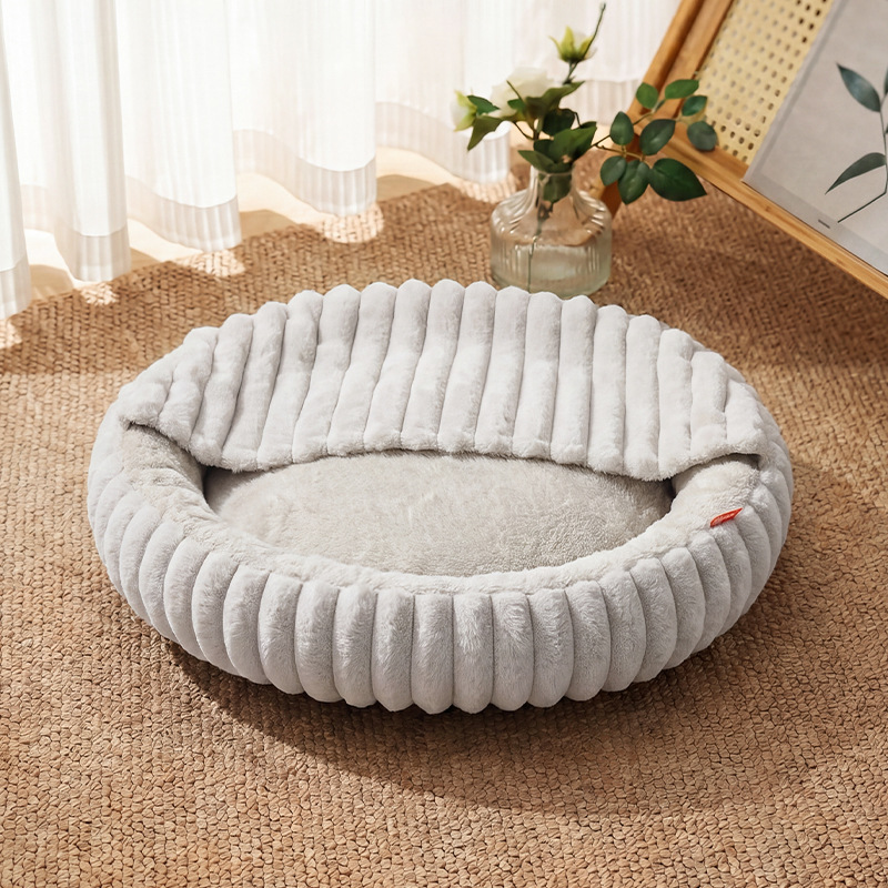 Dog House Winter Warmth Cat Bed Round Pet Bed photo 5