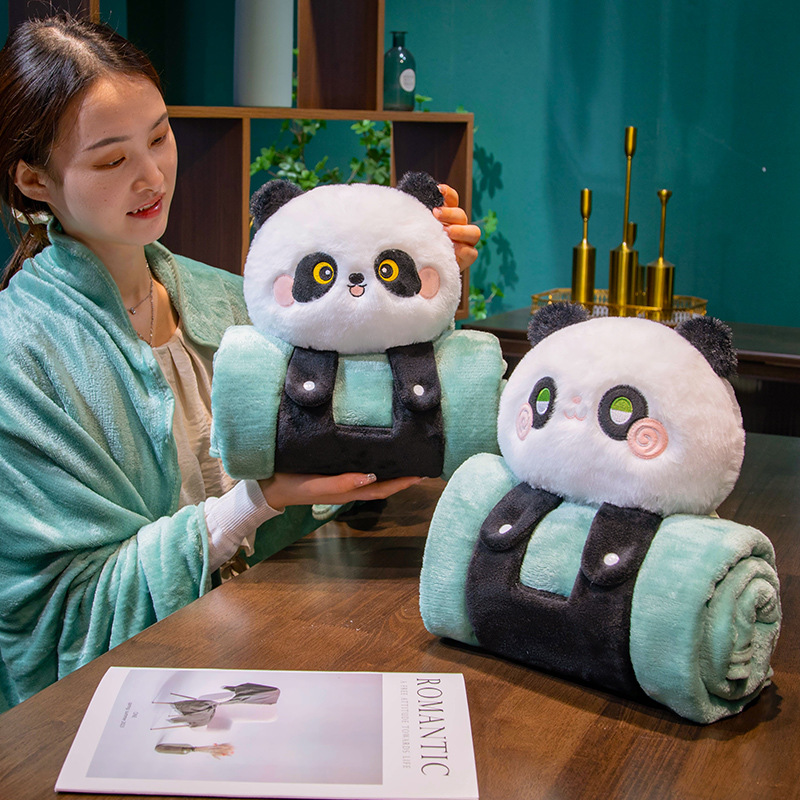 Cartoon 3D Nap Air-conditioning Blanket Roll photo 1