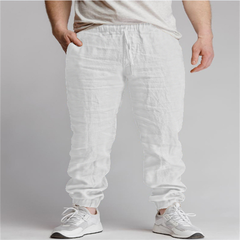 Solid-color Drawstring Outdoor Casual Breathable Jogger Pants With Elastic Cuffs photo 2