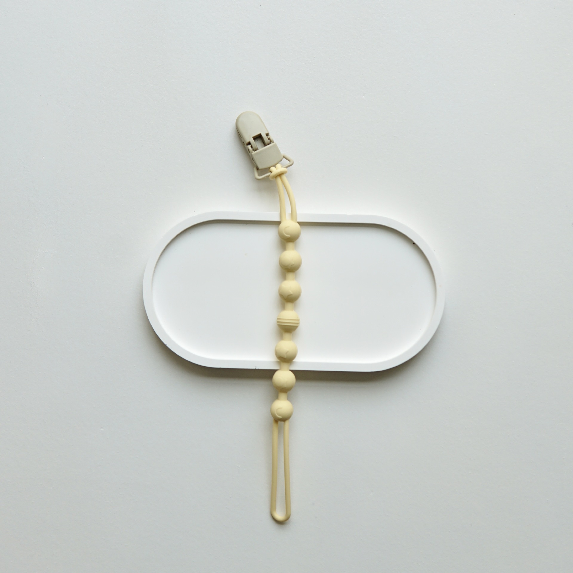 Babys All-in-one Silicone Pore-free Beechwood Pacifier Clip With Anti-loss Chain photo 4