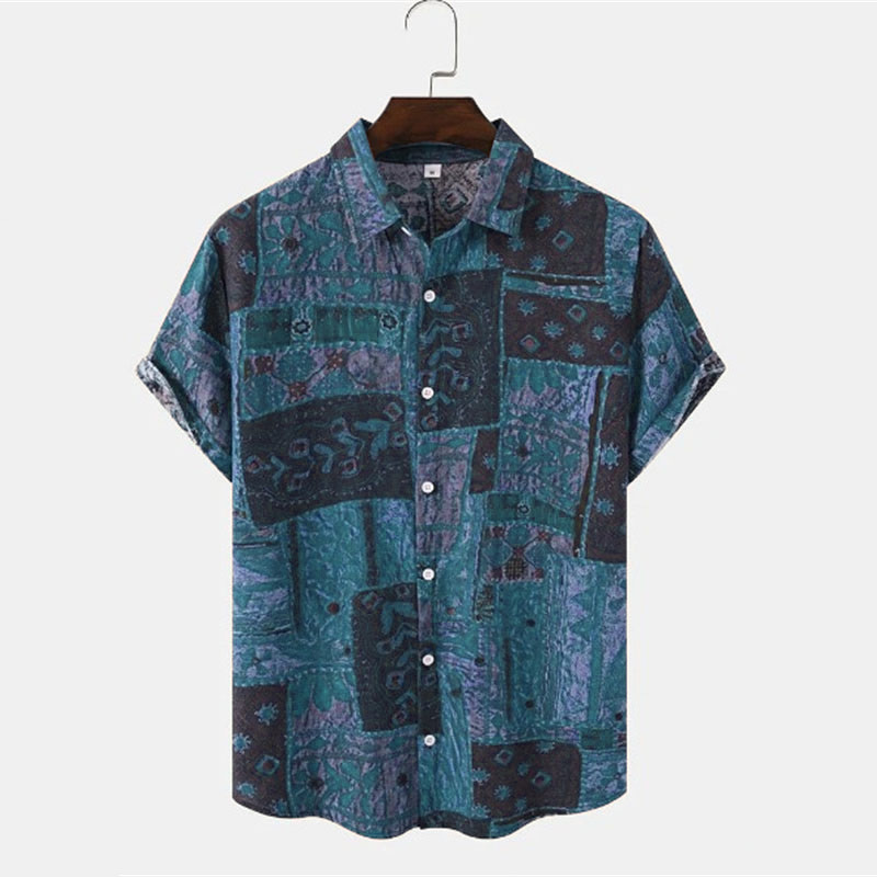 Men's Digital-Print Hawaiian Short-Sleeve Shirt photo 4