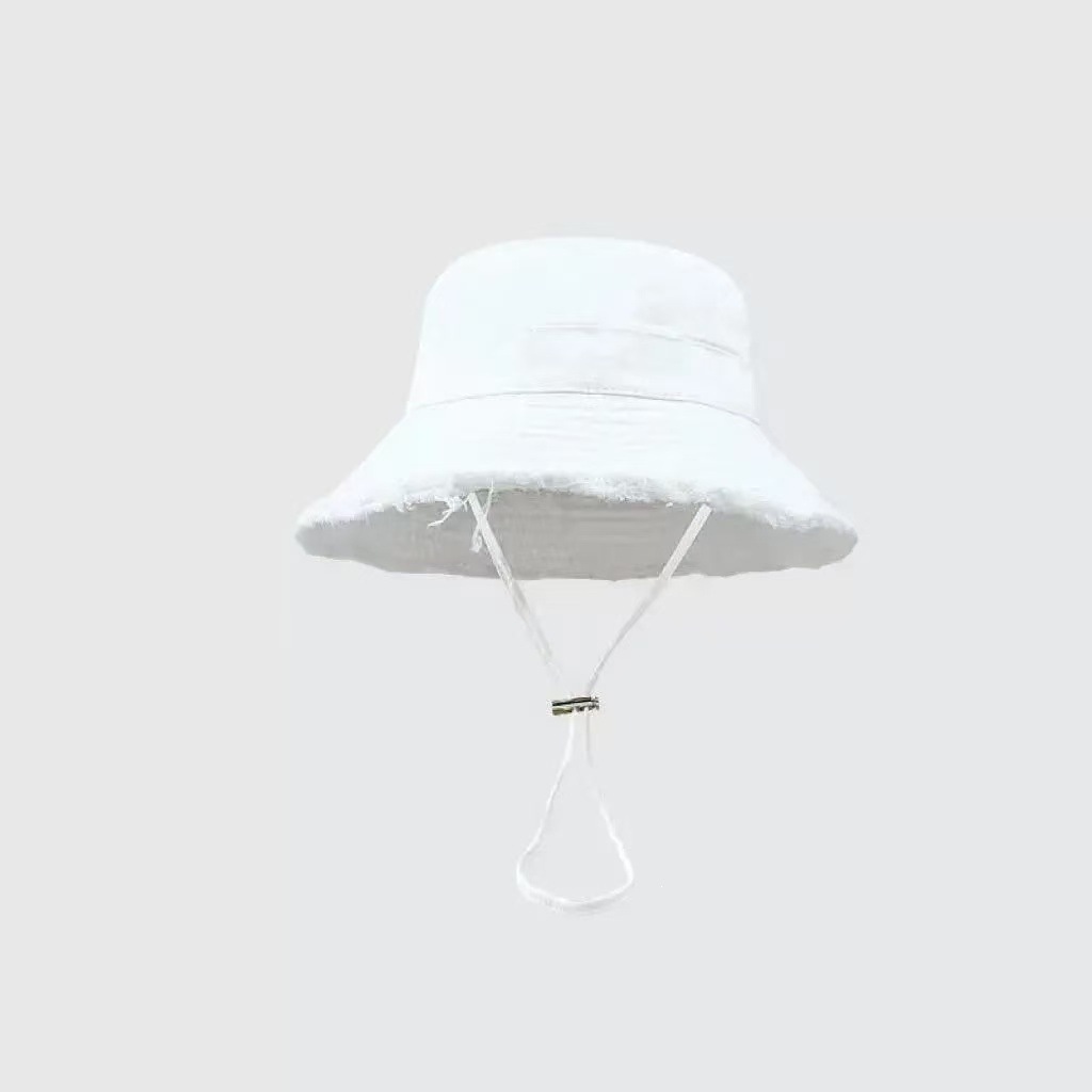 Outdoor No-wash Raw-edged Bucket Hat For Men And Women photo 4