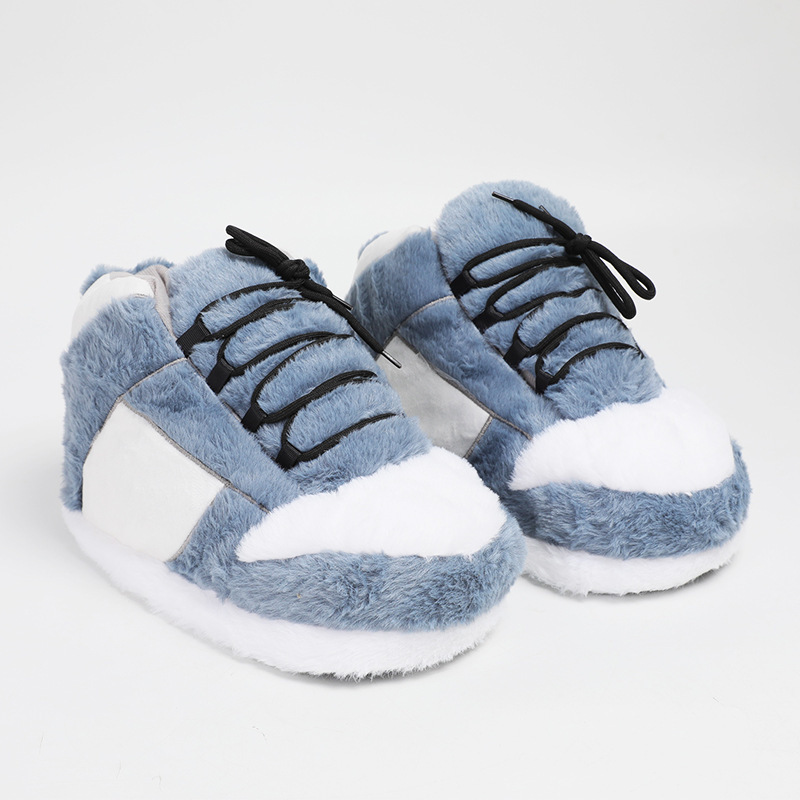 Large Cotton Shoes Plush Home Fuzzy Slippers photo 6