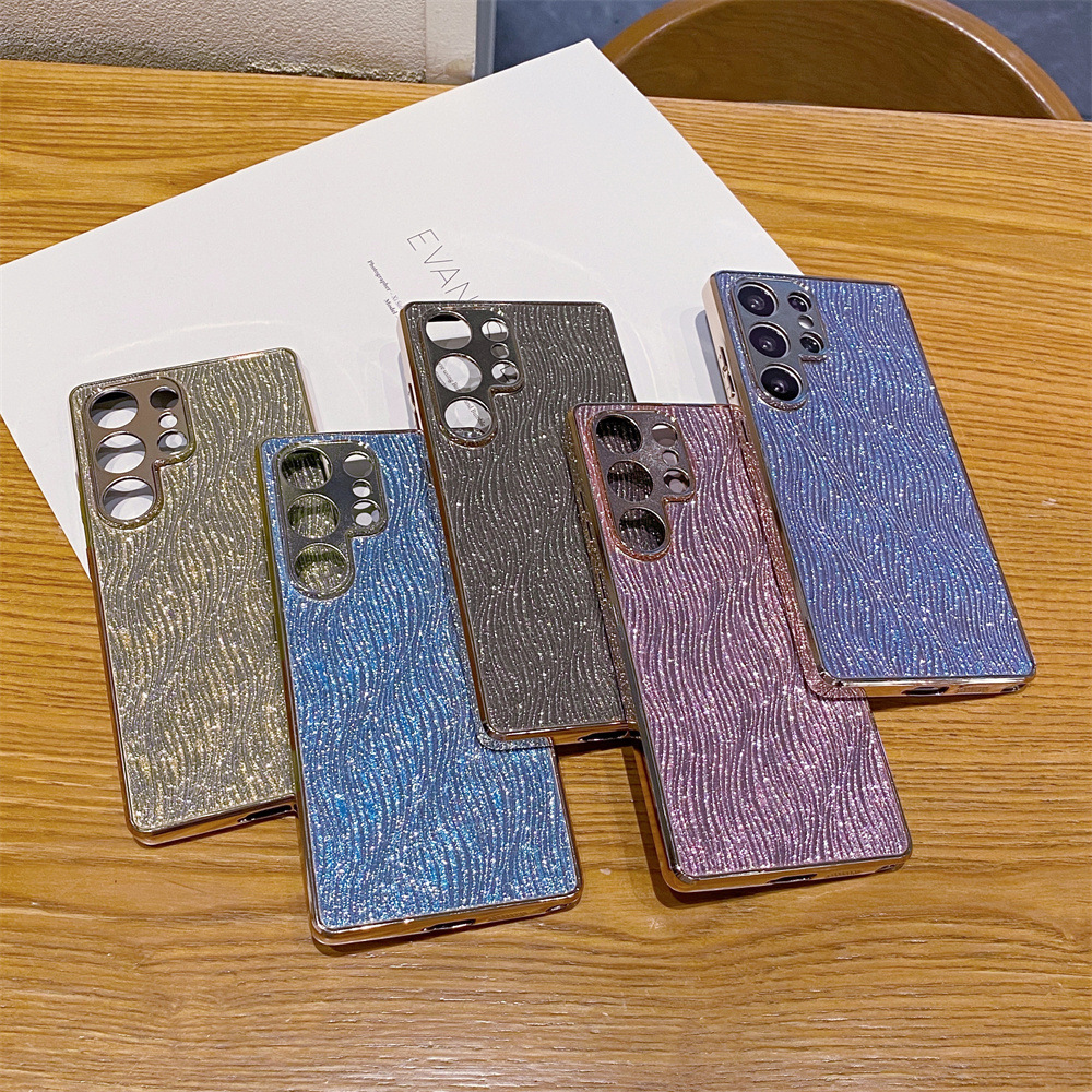 A56 Electroplated Glitter Water-wave Phone Case photo 1