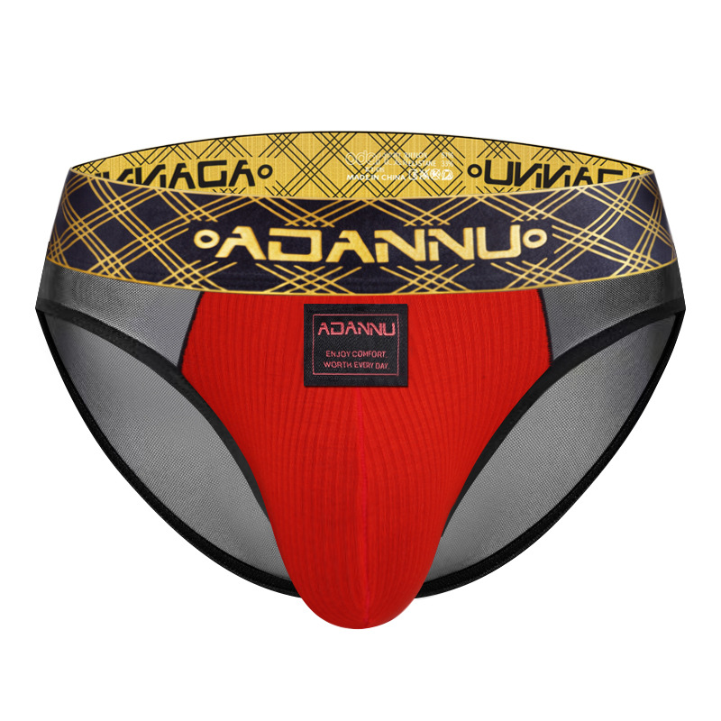 Golden Belt Mens Sexy Sheer Patchwork Underwear photo 3