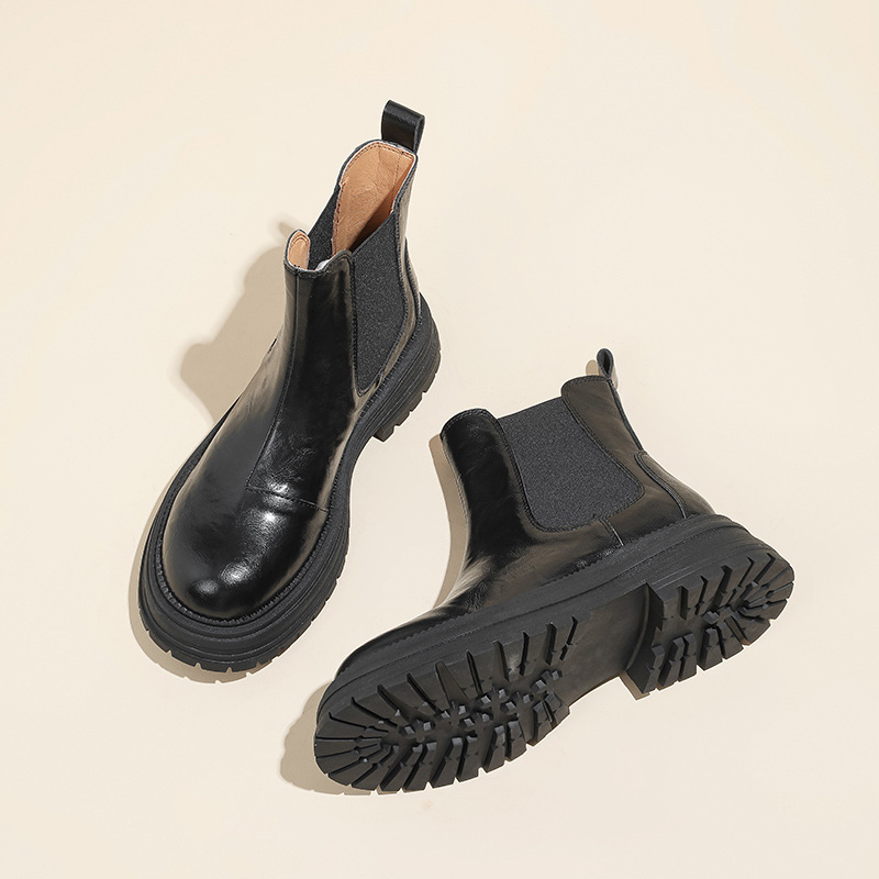 New Vintage Leather Ankle Boots For Women photo 8