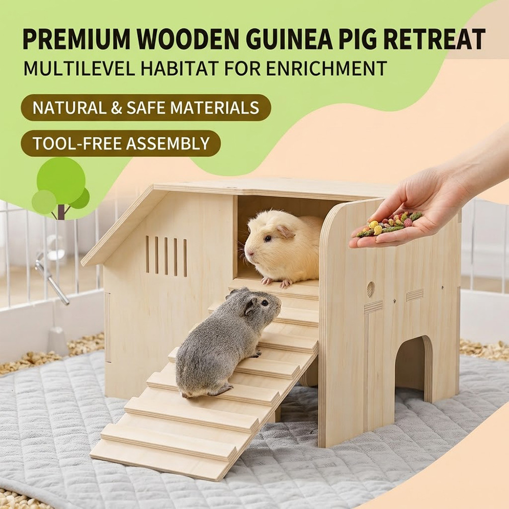 Pet Climbing Ladder Wooden House photo 1