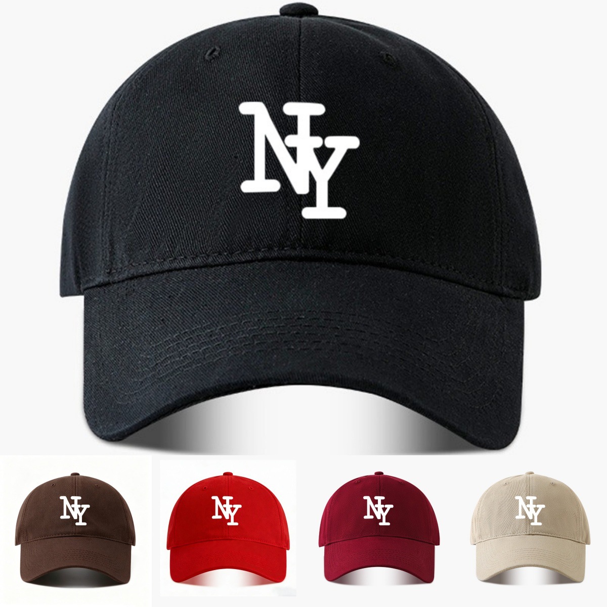 Mens Adjustable Sun Visor Baseball Cap With Lettering photo 1