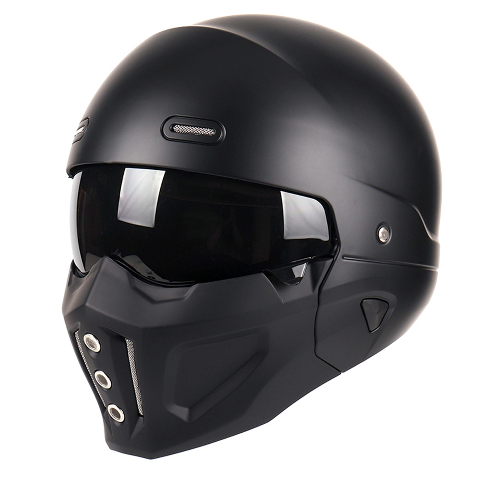 Retro All-Season Motorcycle Helmet photo 1