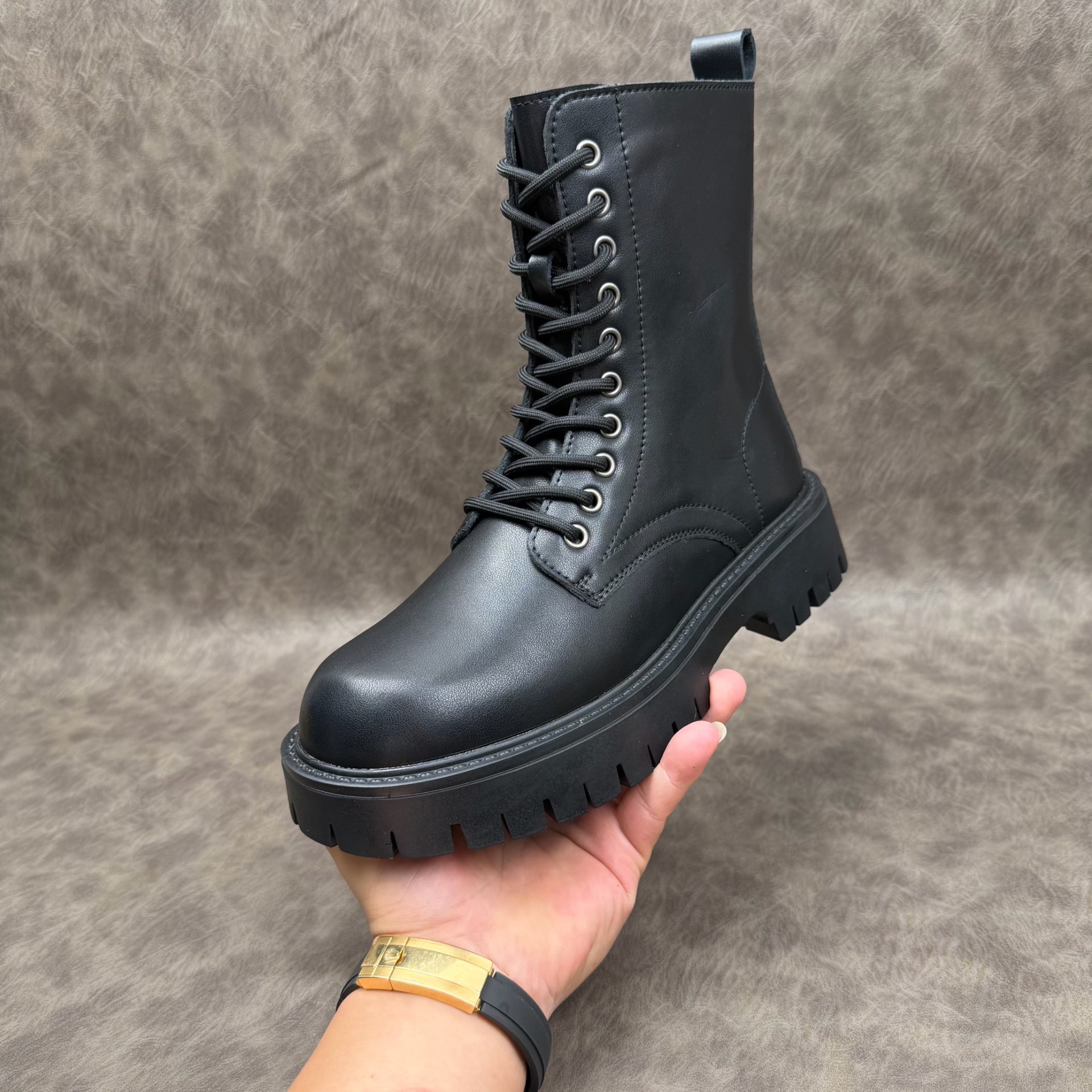 Men's Warm Thick-soled Leather Boots photo 5