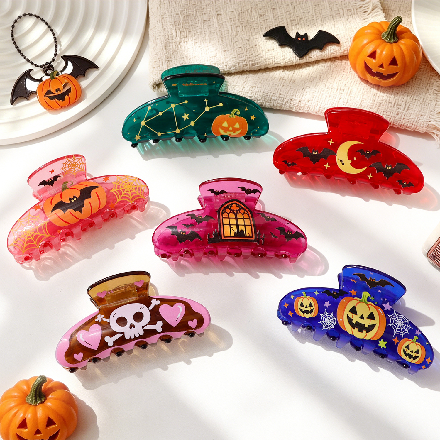 New-style Halloween Transparent Shark Clip For Womens Hair photo 1