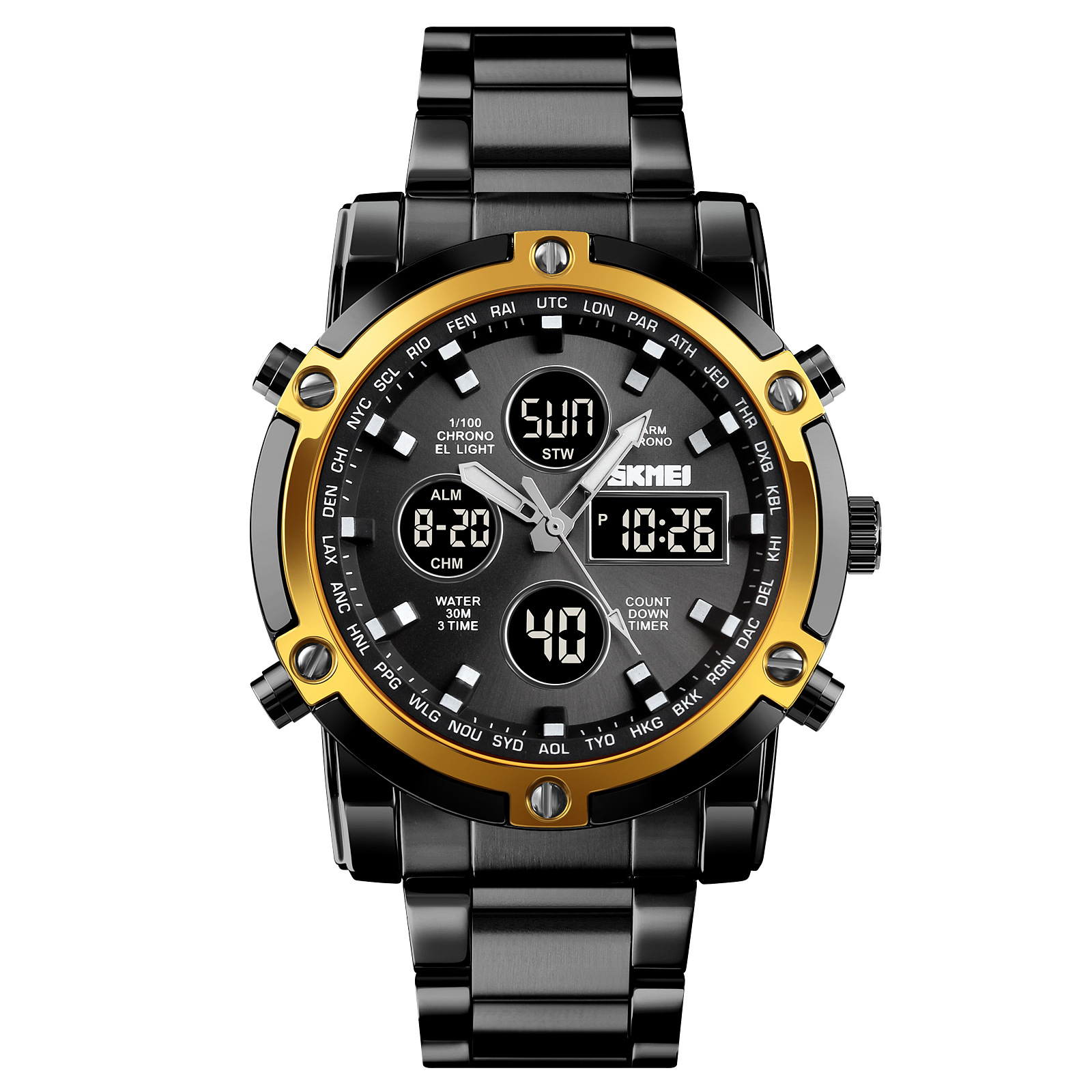 Fashionable And Stylish Steel-band Mens Watch photo 2