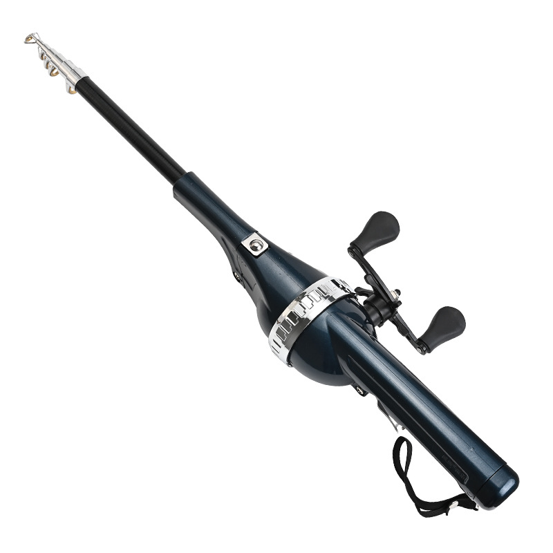 Folding Fishing Rod, One-piece Foldable Rod, Portable photo 1