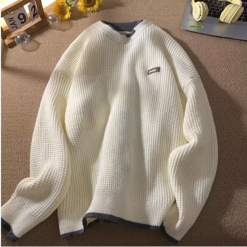 Retro High-grade Cotton Knitwear Bottoming Sweater photo 3