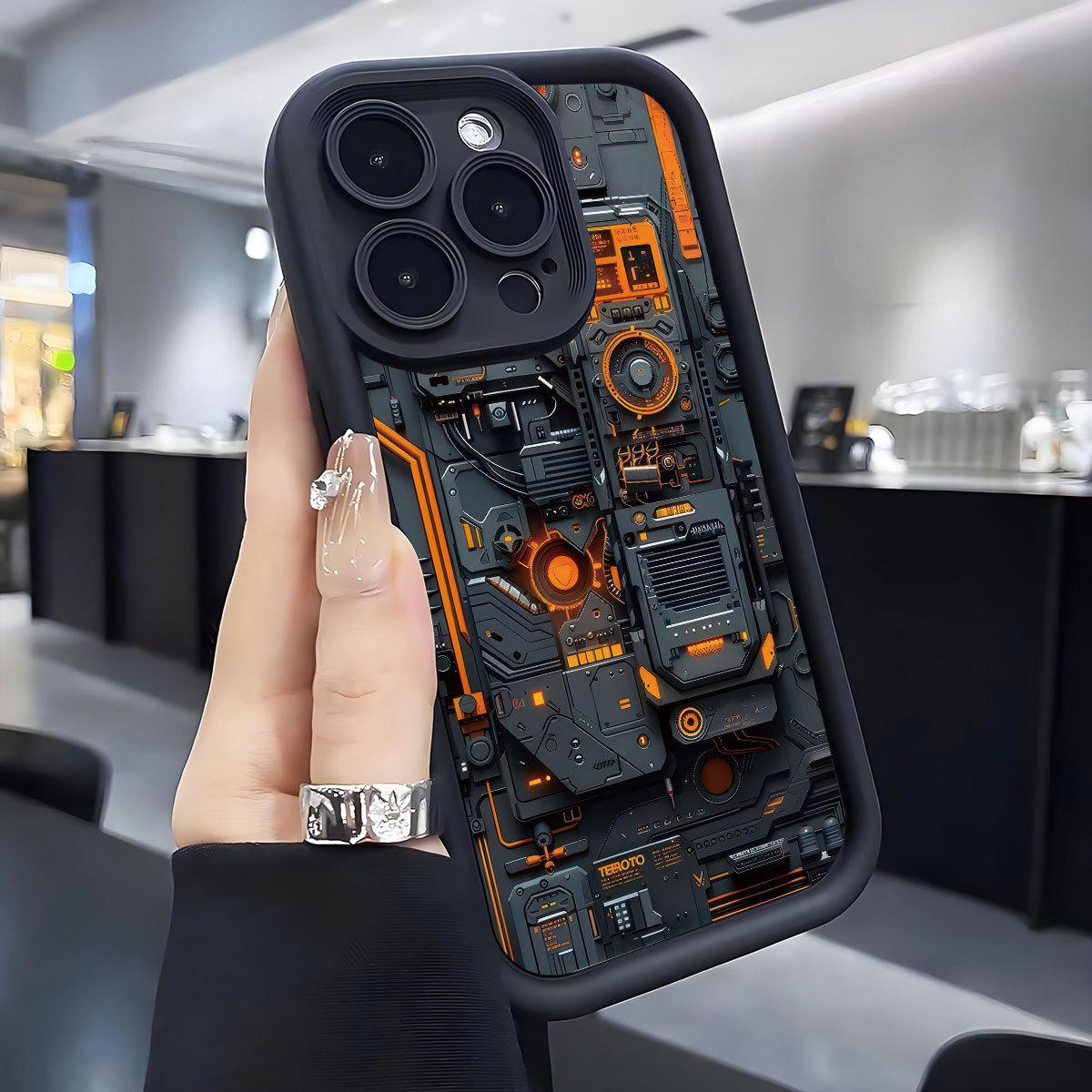 Mechanical Internal Step New Groove Phone Case photo 2