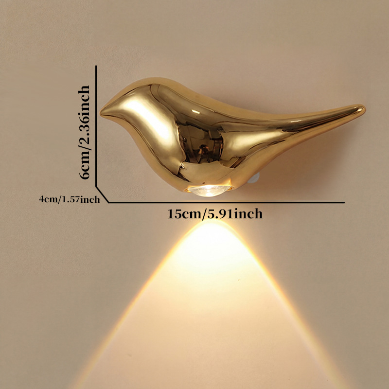 Wireless Emergency Dimming LED Bird Night Light With Human Body Sensor photo 4