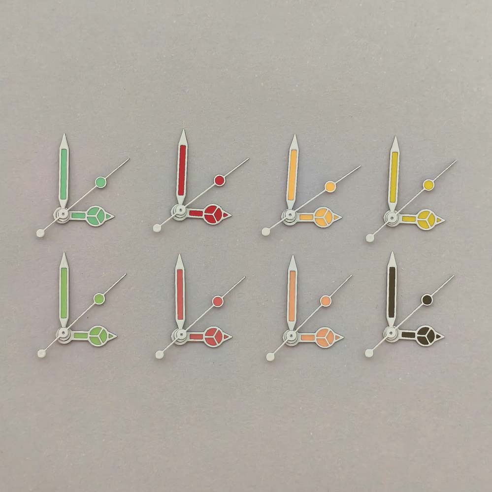 Watch Accessories Various Styles Of Colored White-edged Hands Green Luminous Hands Suitable For NH35 36 4R And 7S Movements photo 1