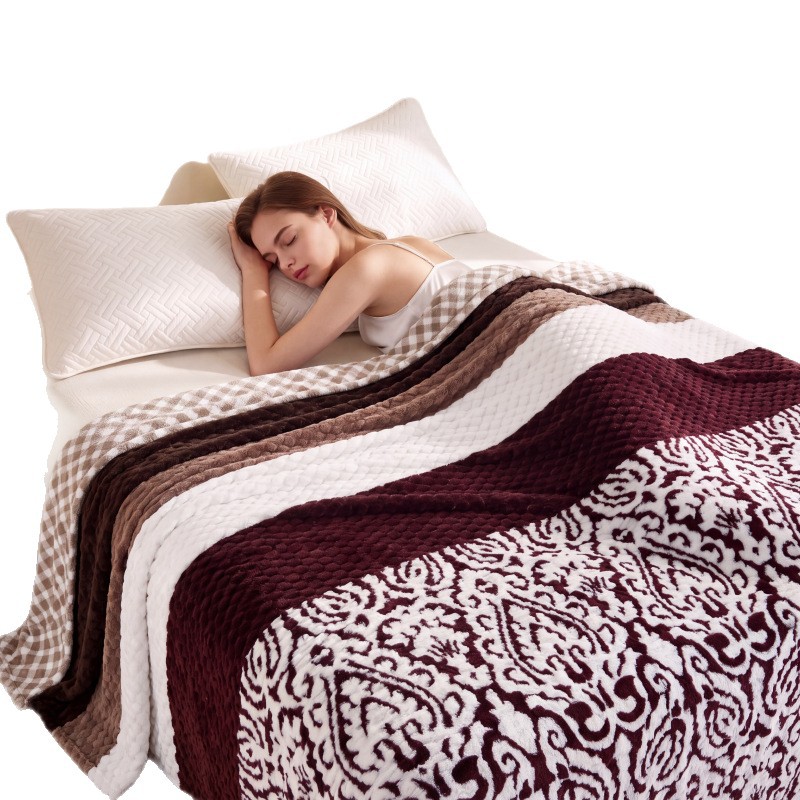 New Bean-shaped Velvet Sofa Nap Blanket photo 8