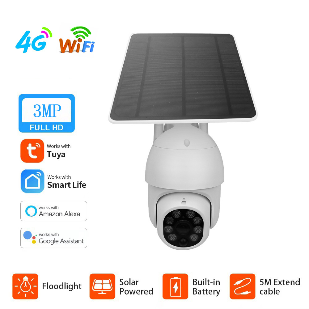 Graffiti  Solar Surveillance Camera Outdoor Waterproof 4G Camera photo 3