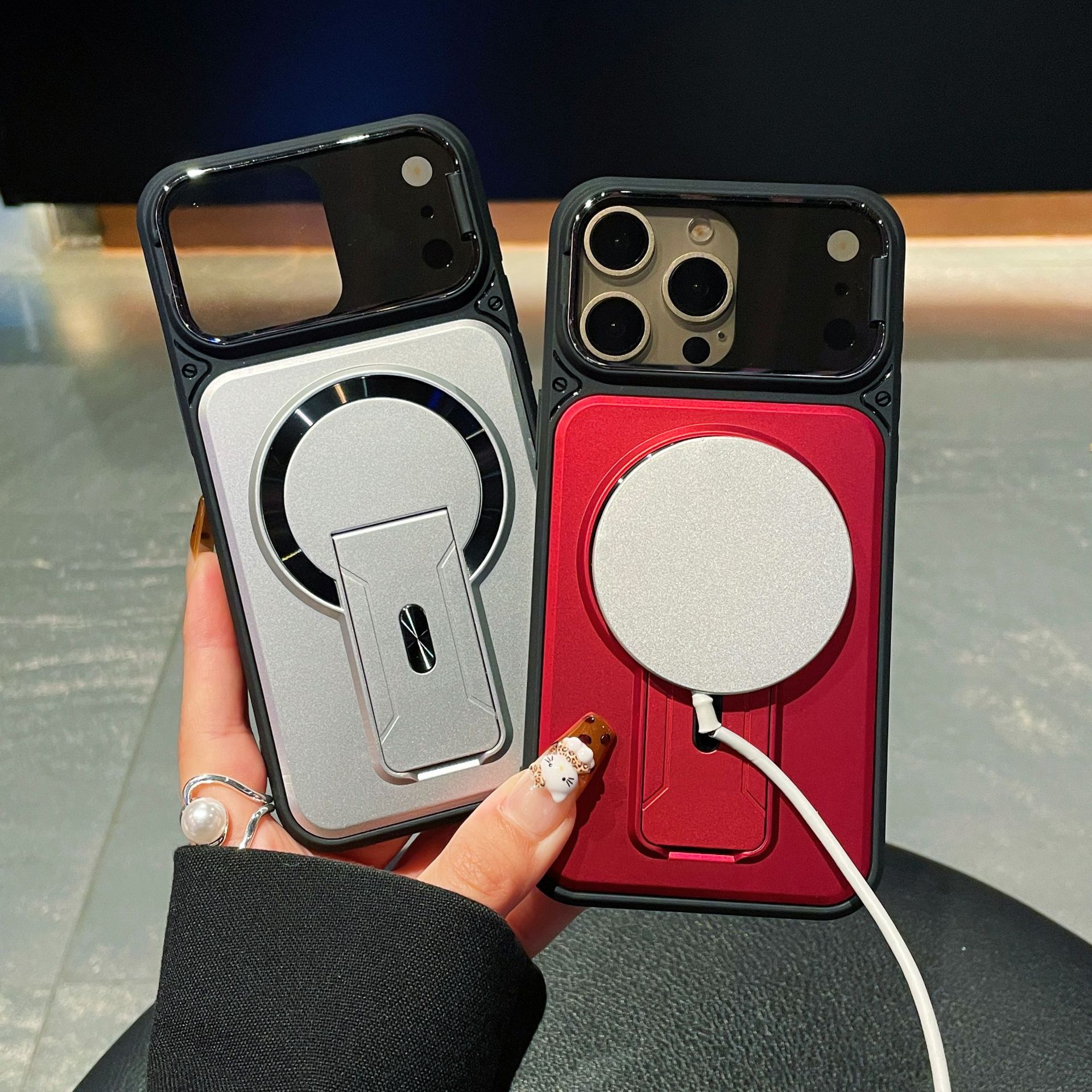 Pinshun Multi functional Magnetic Phone Case With Drop esistant Lens Protection photo 3
