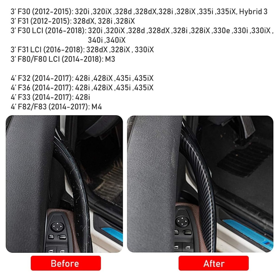 Interior Door Handle Cover For BMW 3 Series  Fits The Inner Door Handle Of The 3 Series photo 3