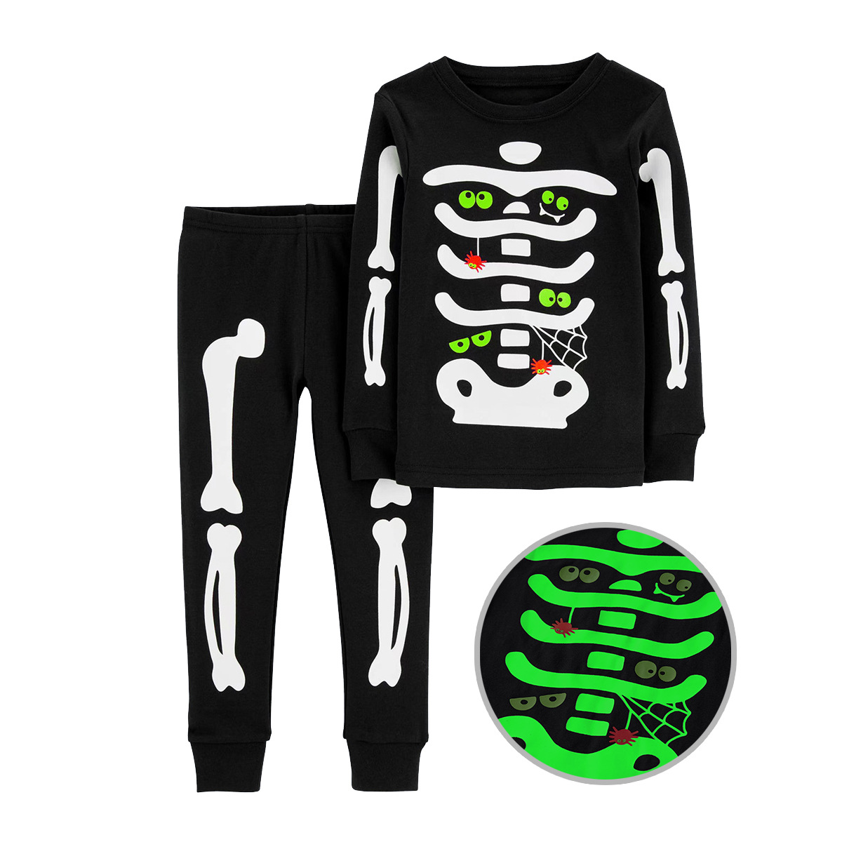 Halloween Kids' Home Wear Luminous Printed Pajamas Outfits photo 4