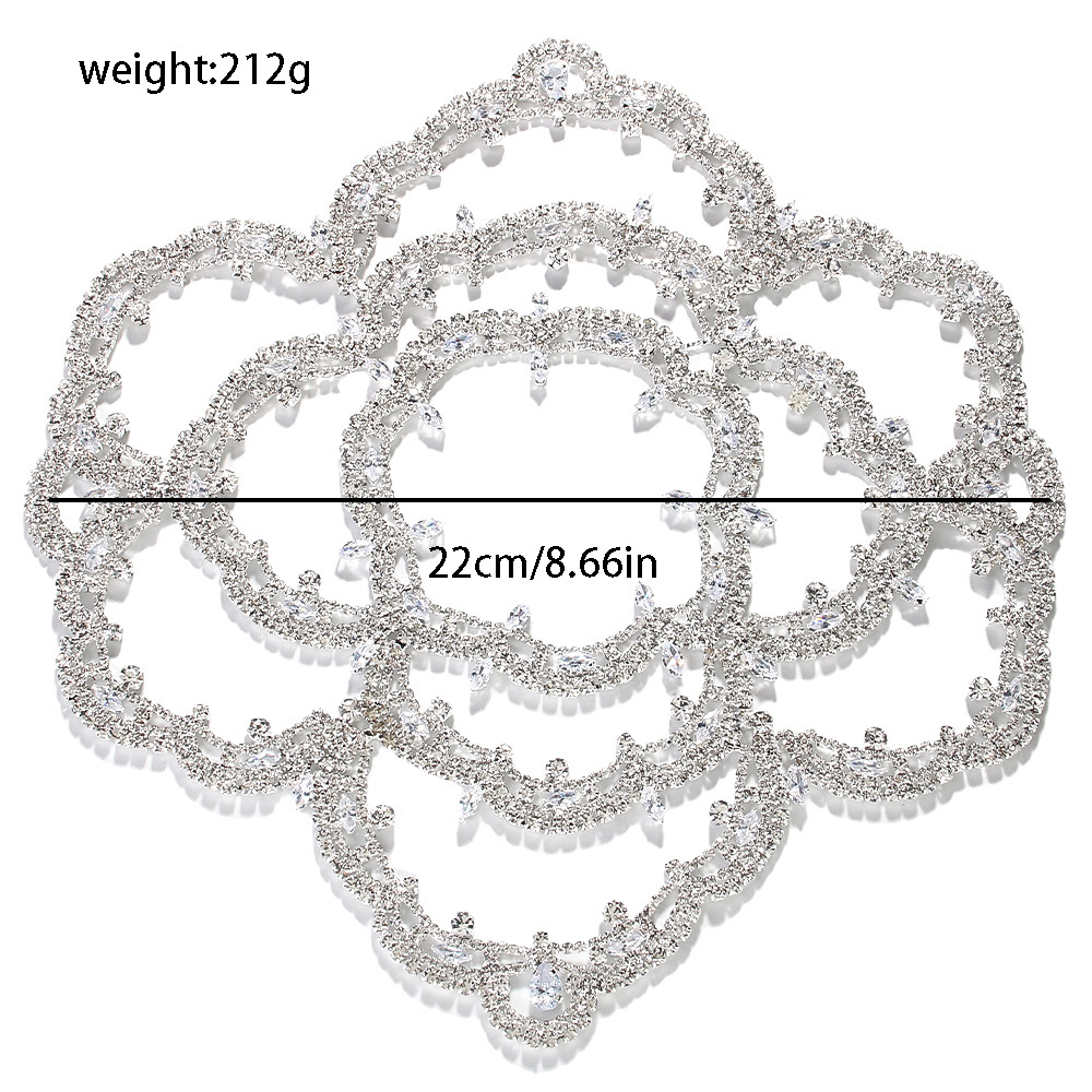 Floral Temperament Retro Bride Headband Rhinestone photo 5