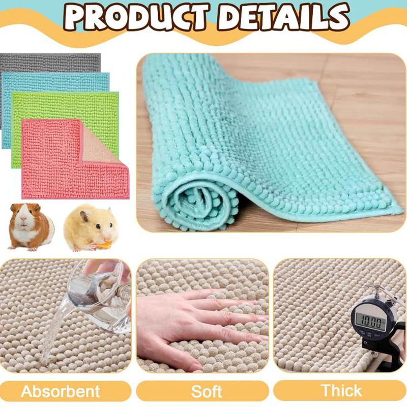 Guinea Pig Plush Non-slip Mat, Reusable And Washable photo 6