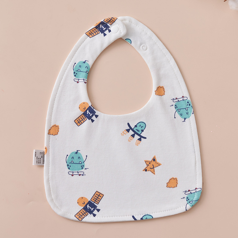 Babys Pure Cotton U-shaped Bib Waterproof Baby Bib photo 3