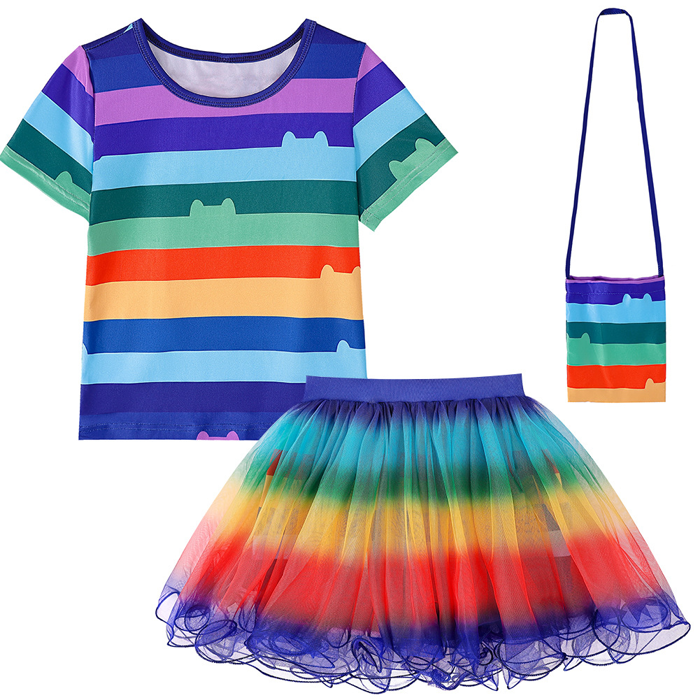 European And American Best-selling Summer Cartoon-themed Skirt Set photo 2