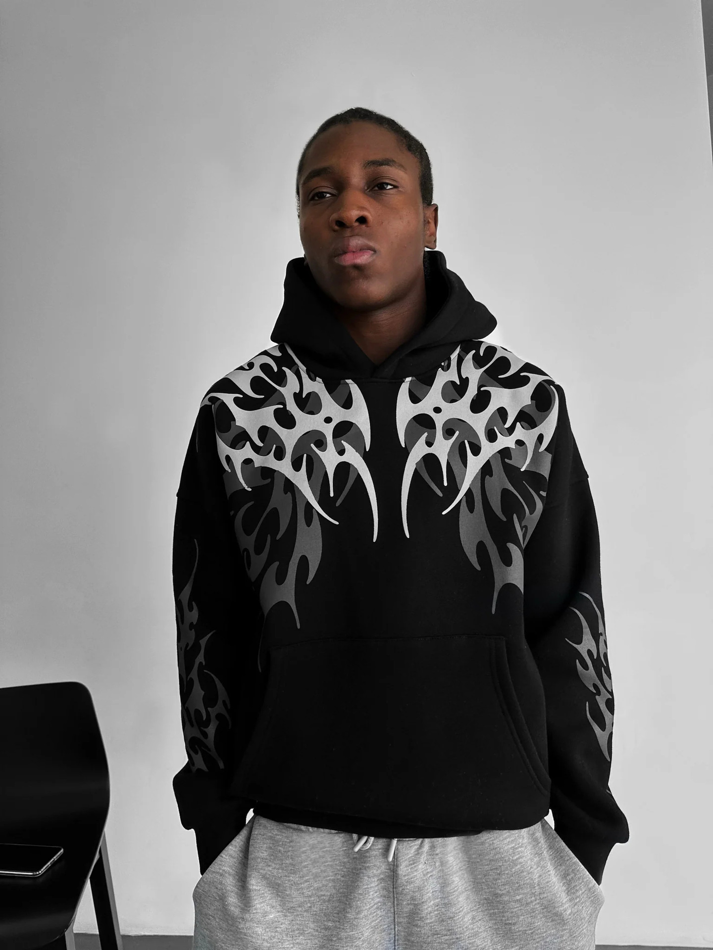 Printed Pullover Unisex Street Hoodie photo 3