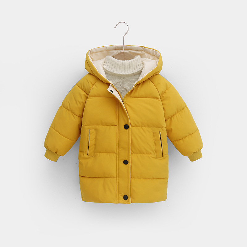 Thick Hooded Long Kids Coat Warm Pure Cotton photo 4