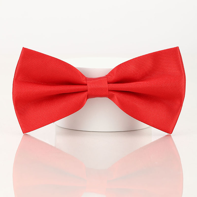 Black Double-layered Bow Tie For Suits photo 4