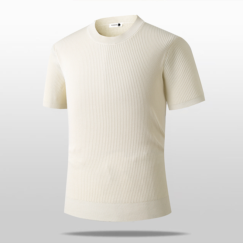 Summer Retro Solid-color Short-sleeve Top photo 1