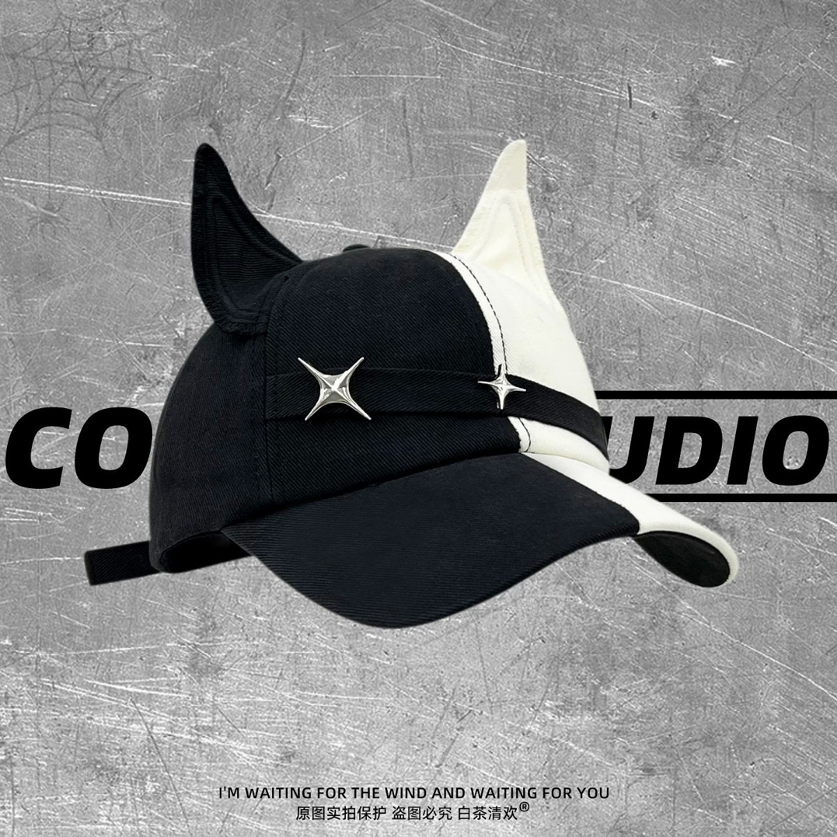 New Fox-ear Color-block Baseball Cap photo 1