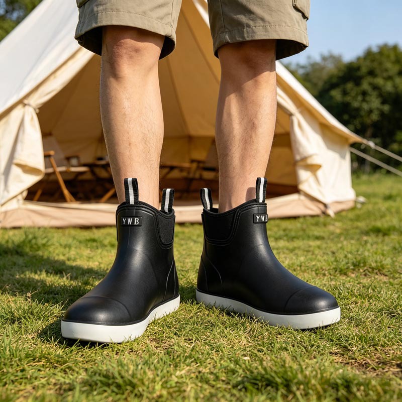 Hundreds Of Millions Of Steps Outdoor Rain Boots Mens Low-Top photo 7