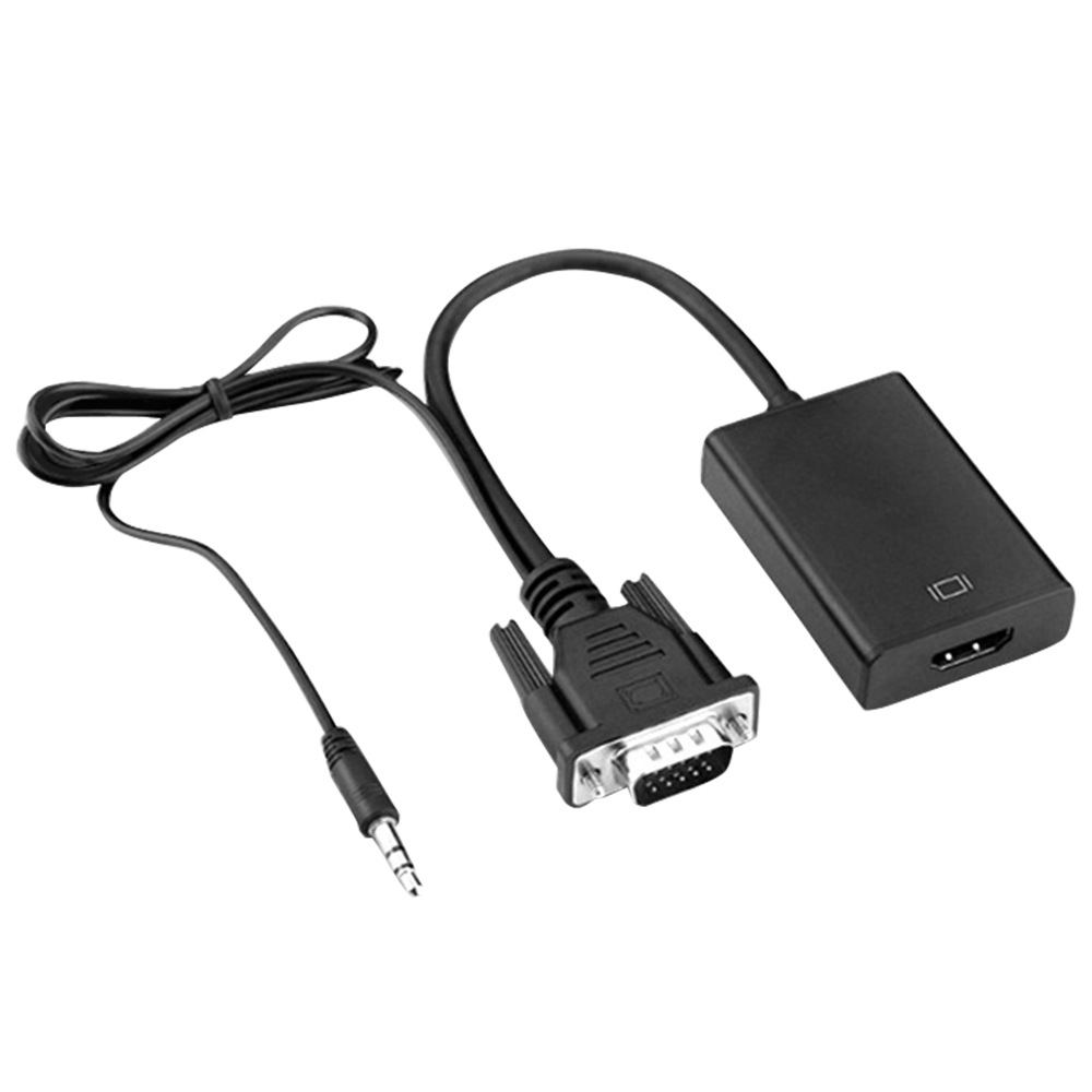 VGA To HDMI Adapter Cable With Audio Power Supply 1080p Plug And Play photo 2