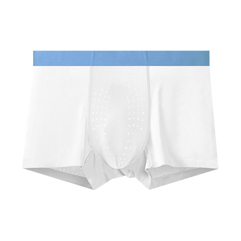 Mens Breathable Summer Thin Boxer Briefs Seamless Boxer Style photo 3