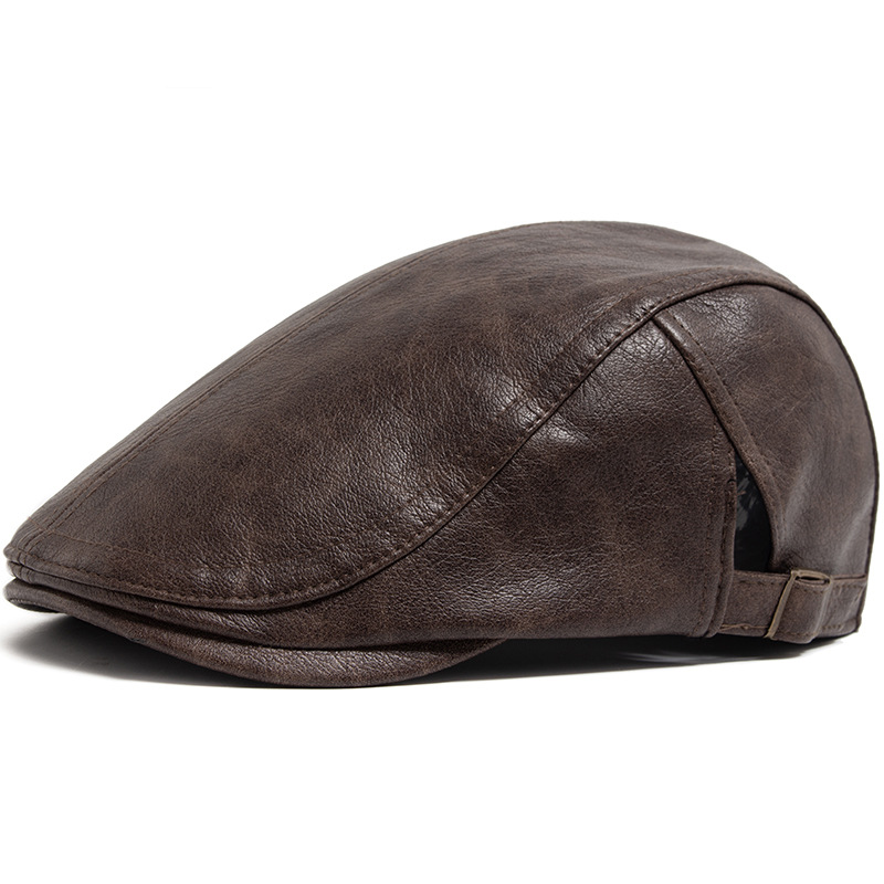 British-style Vintage Thickened Warm Mens Beret photo 5