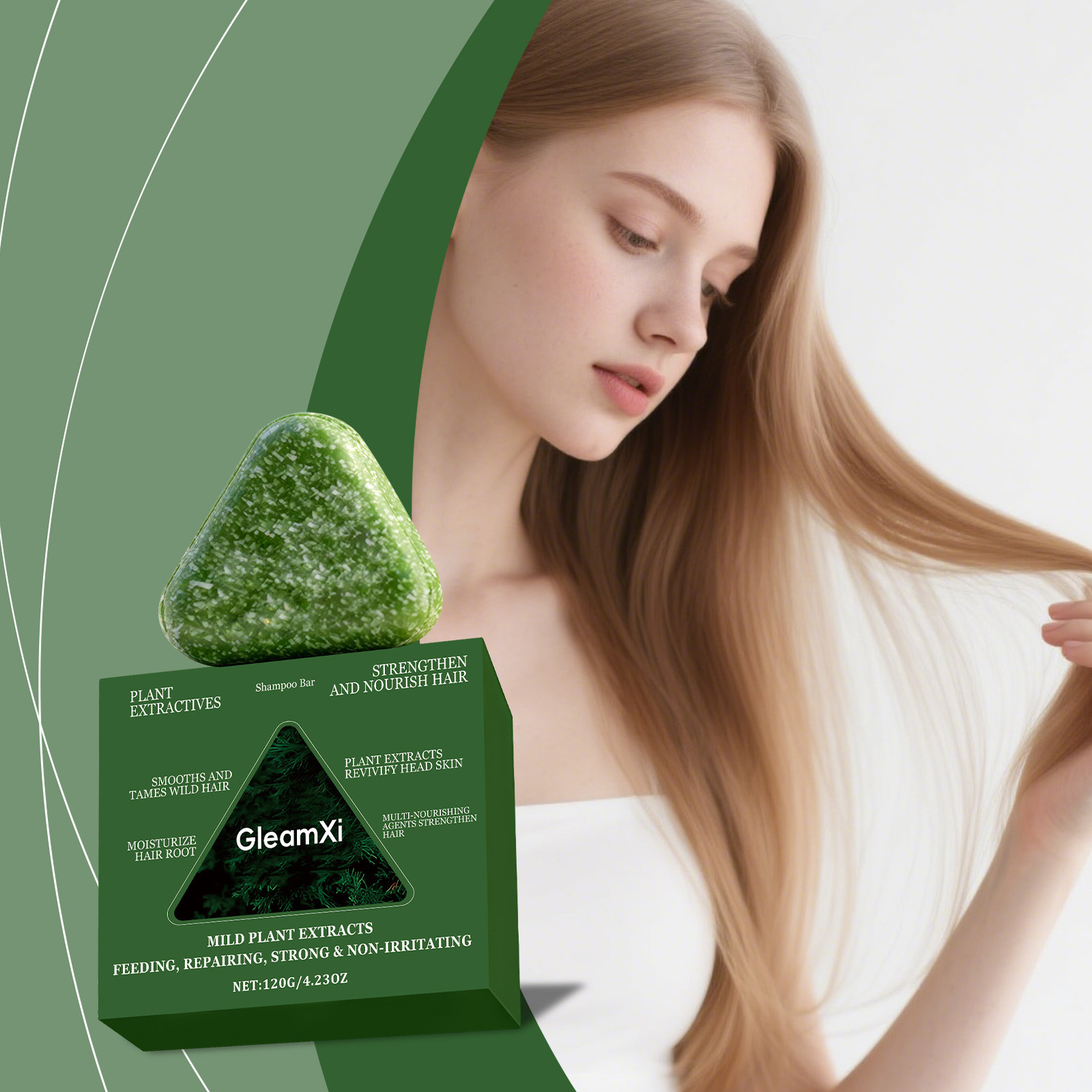 Juniper Leaf Shampoo Bar Herbal Hair Soap For Improvement photo 1